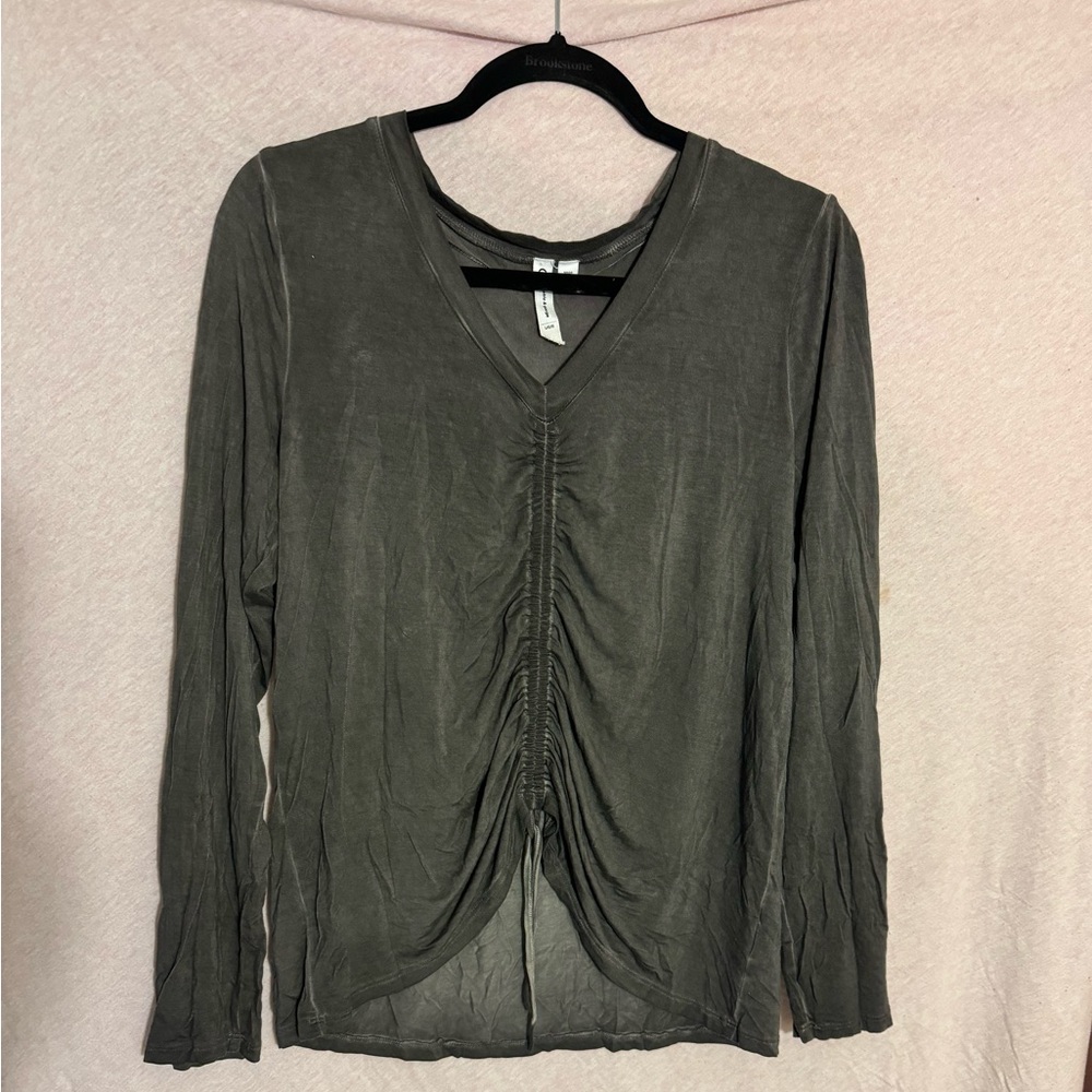 Long Sleeved Ruched Tee